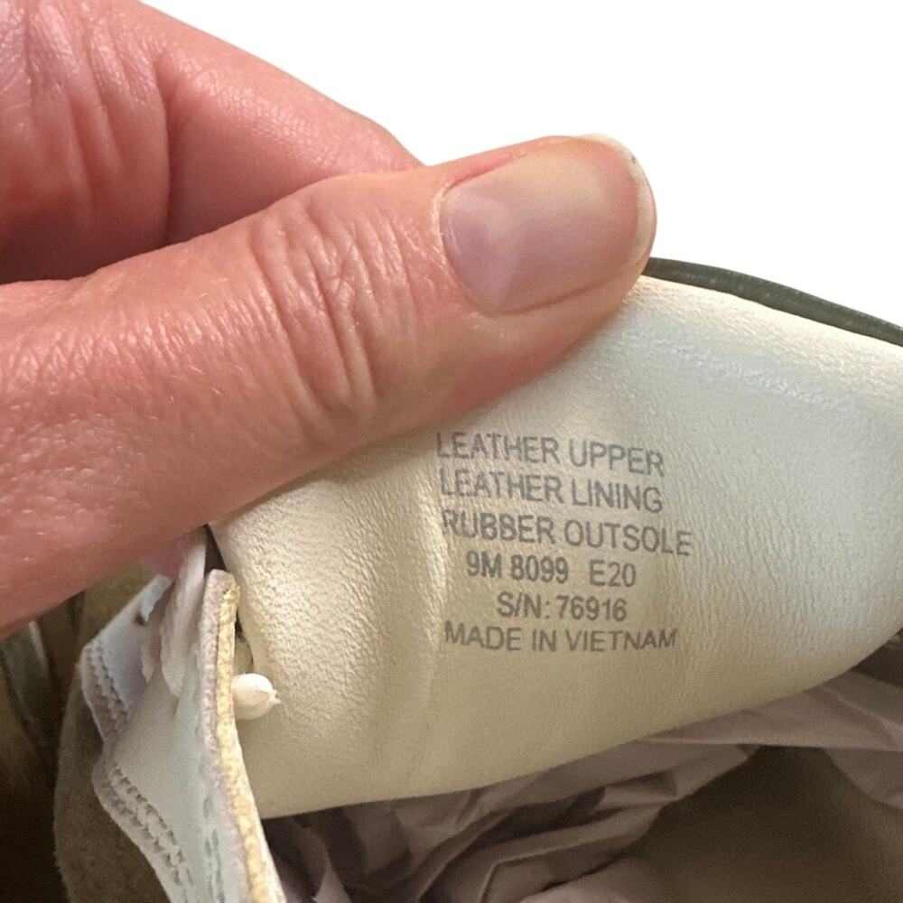 Tory Burch Retro Olive‎ Suede Trainers Sneakers Size 9 - Picture 6 of 9